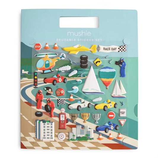 Reusable Sticker Set - Race Cars