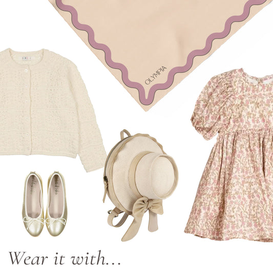 Sophie Scarf - Dusty Peach/Lavender