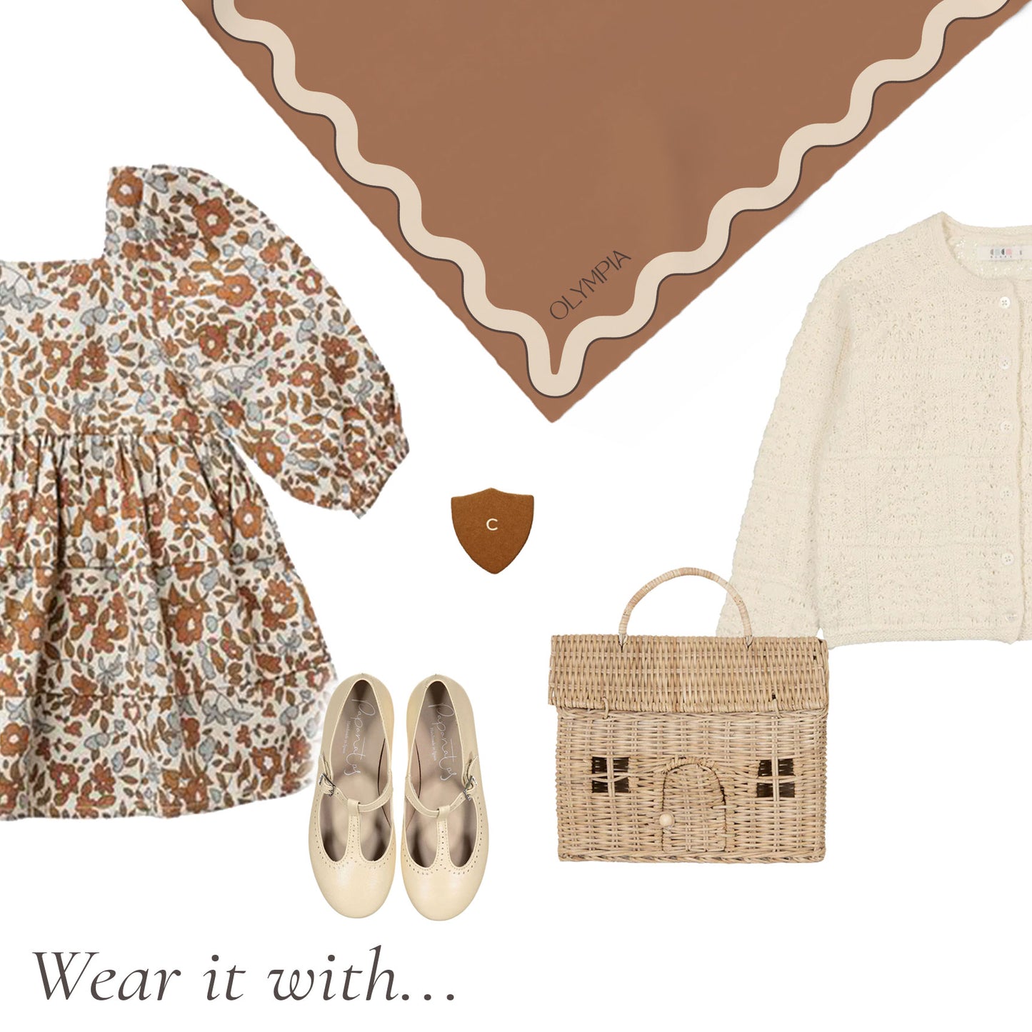 Sophie Scarf - Tan/Sand