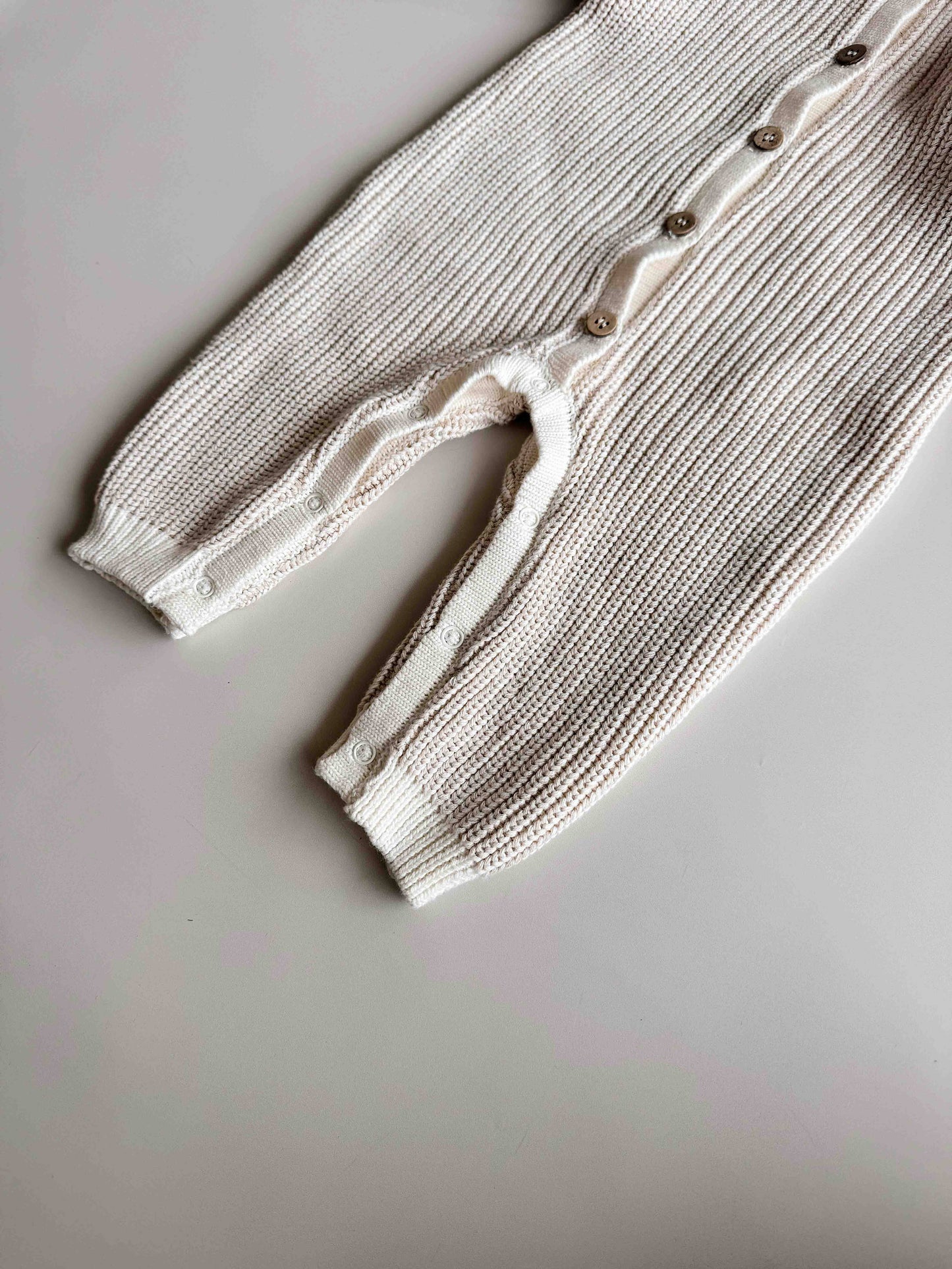 Chunky Full Romper - Oat