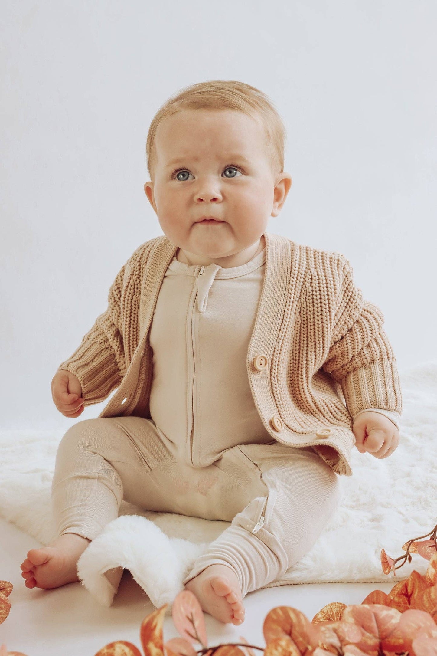 Bamboo Onesie - Oat Beige