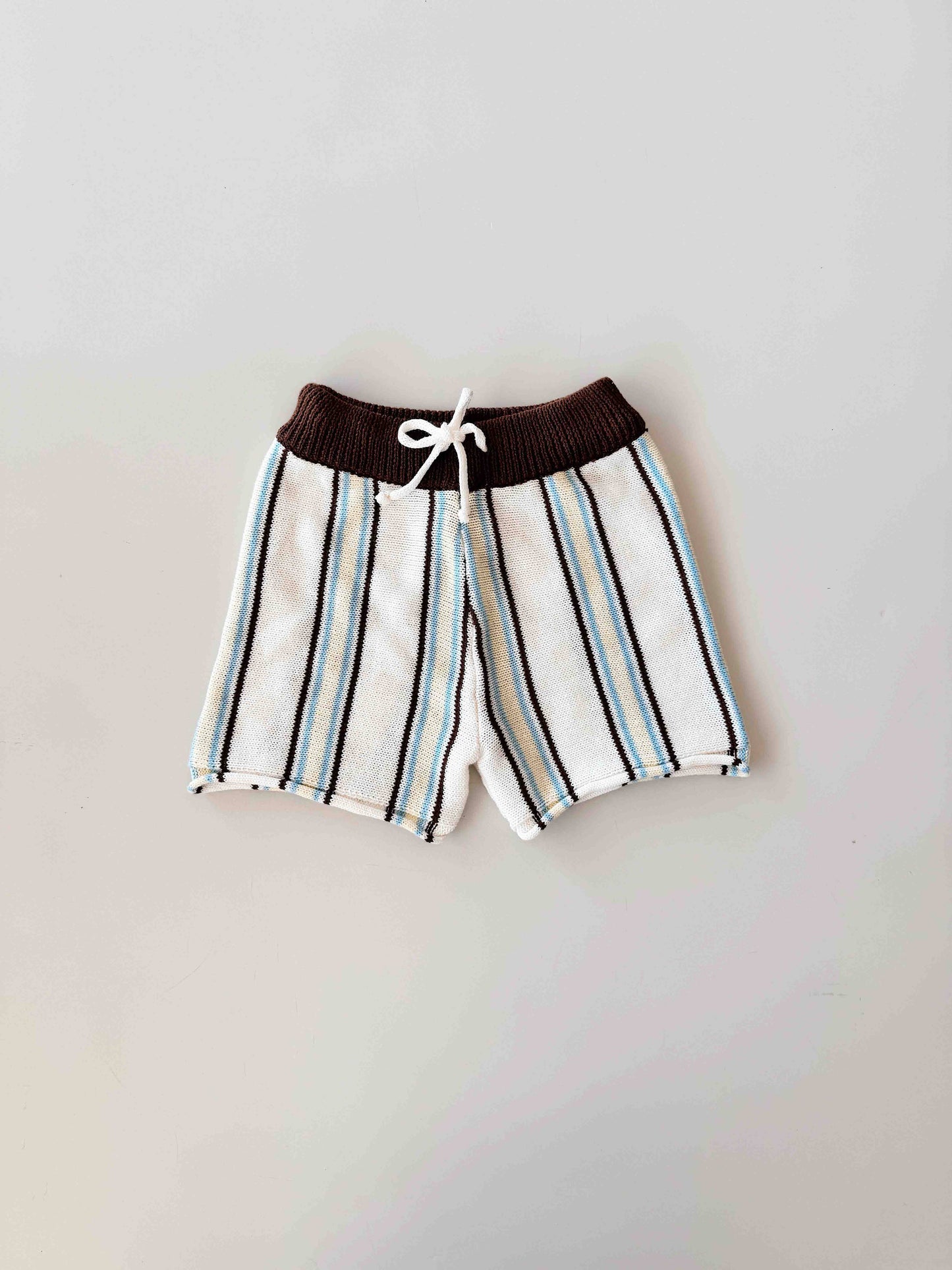Retro Stripe Shorts Azure