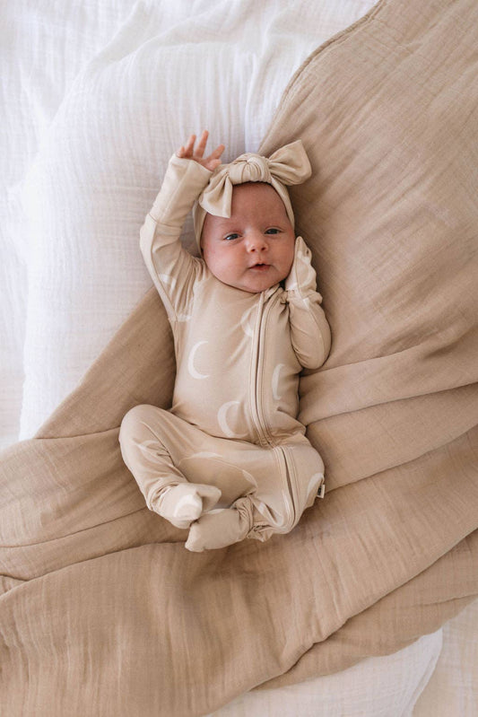 Bamboo Zip Pajamas - Luna