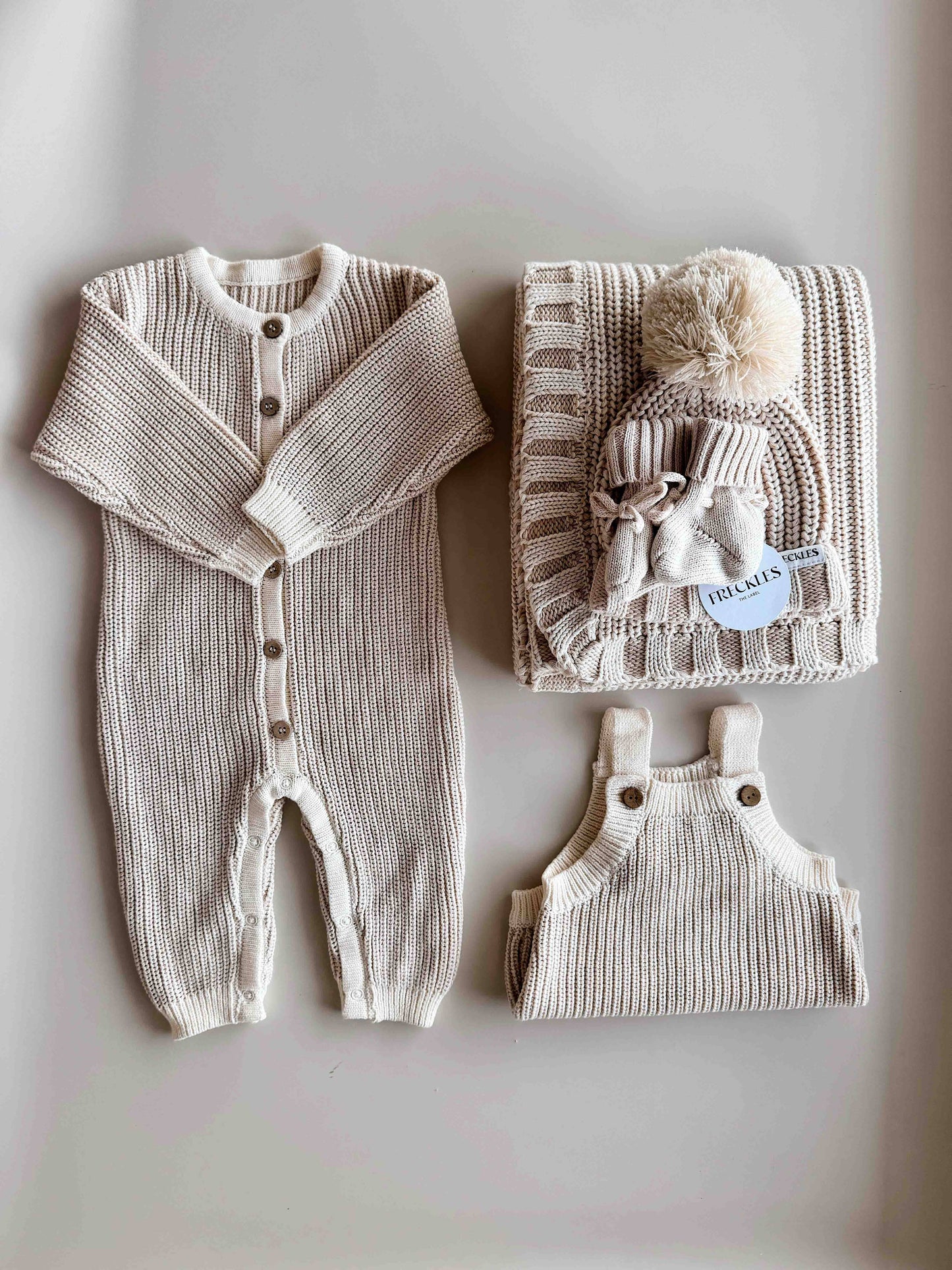 Chunky Full Romper - Oat