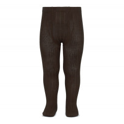 Basic Rib Tights BROWN