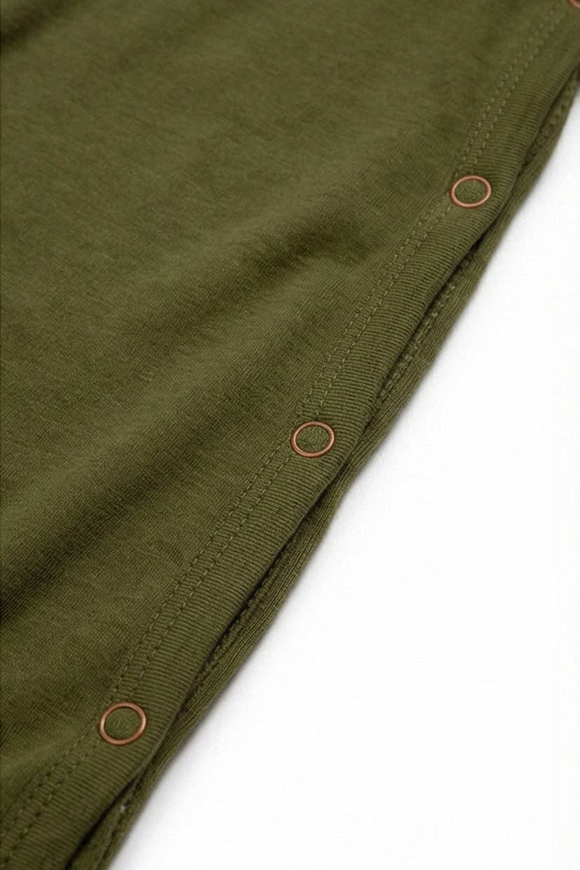 Wool Romper - Fir Green