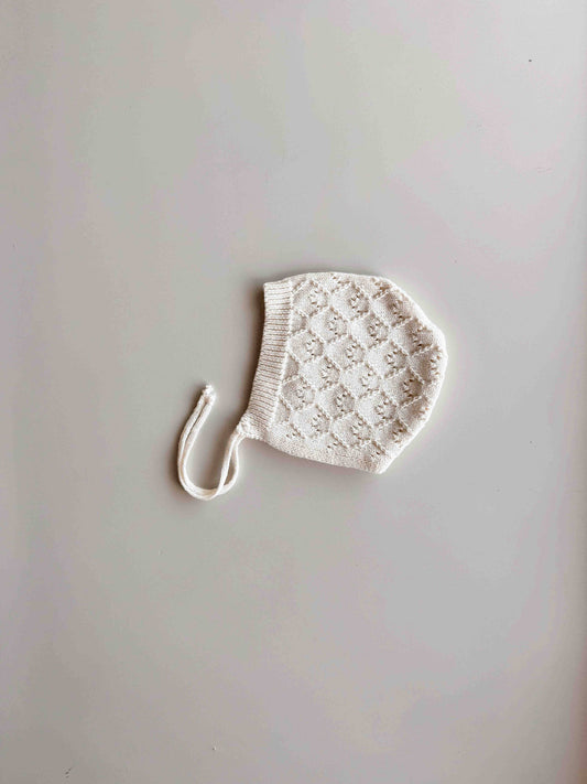 Mila Pointelle Bonnet - Snow