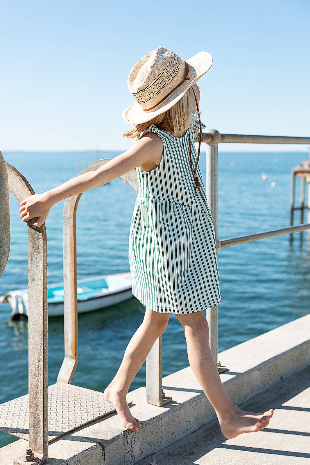Nelly Dress Seaside Stripe