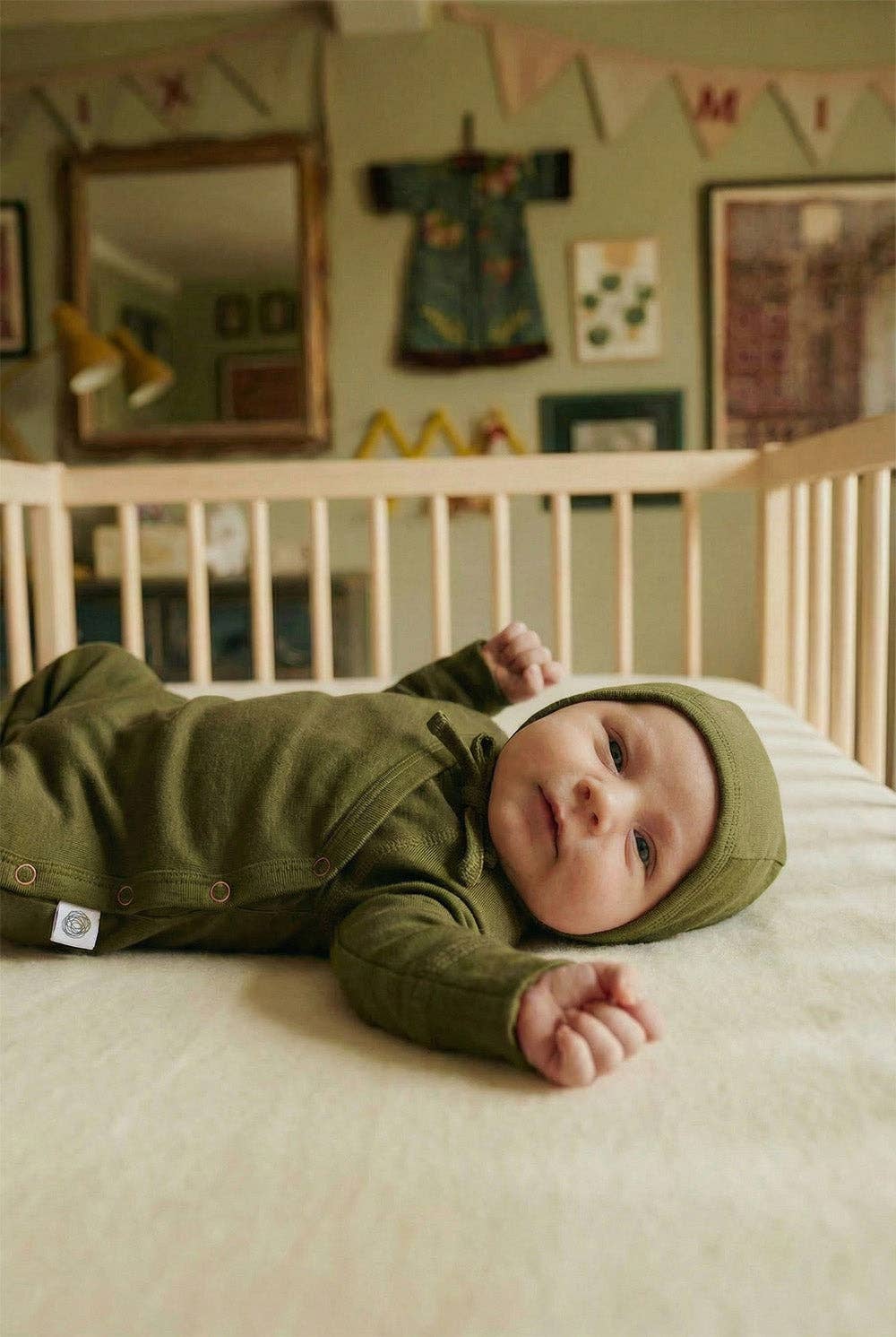 Wool Romper - Fir Green