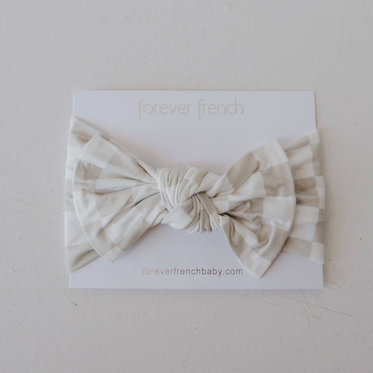 Bamboo Headband - Checkerboard