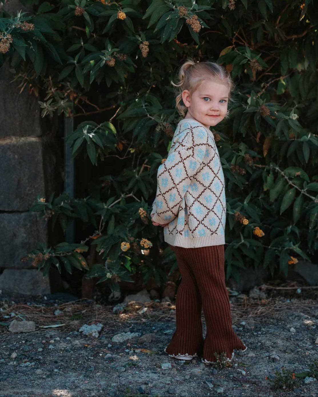 Cotton Knit Jumper - Bluebell