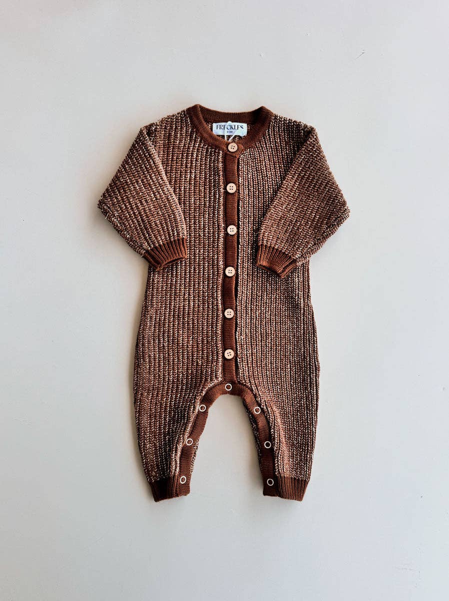 Chunky Full Romper - Chocolate
