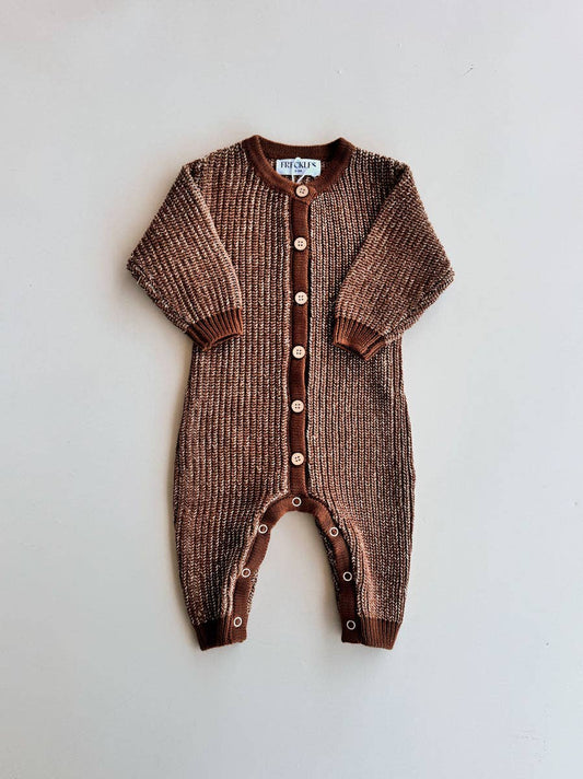 Chunky Full Romper - Chocolate