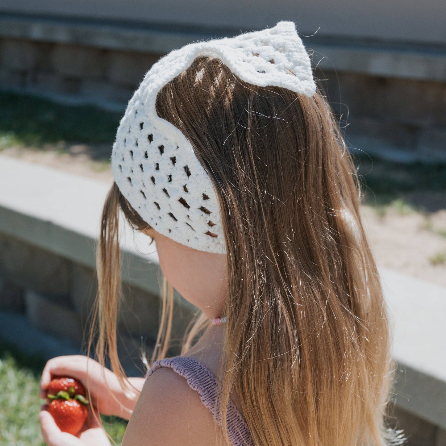 Knit Headscarf - Cloud
