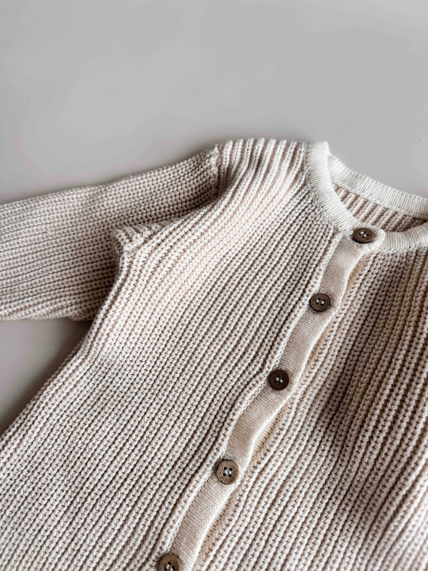 Chunky Full Romper - Oat