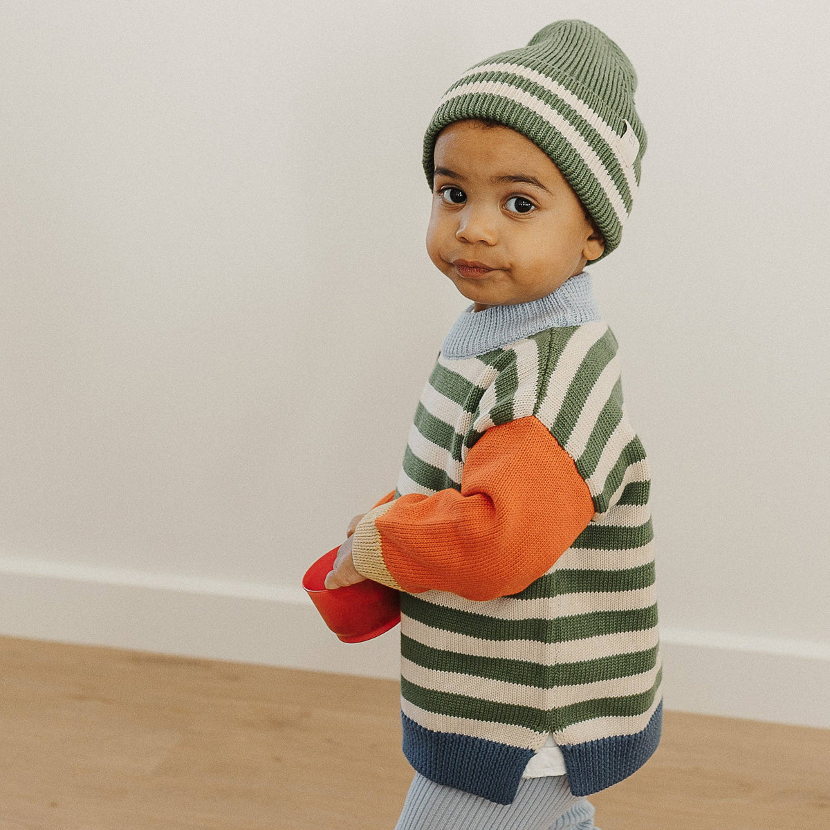 Clover Stripe Knit Jumper