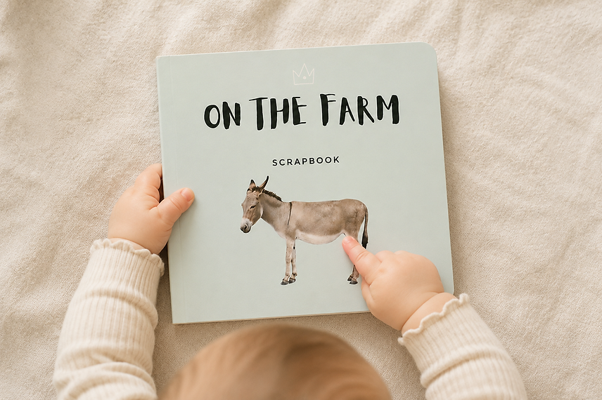 ON THE FARM - Scrapbook Board Book